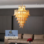 Stunning Murano Amber Petals Chandelier product image
