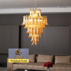 Stunning Murano Amber Petals Chandelier product image