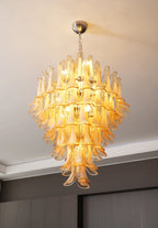 Stunning Murano Amber Petals Chandelier product image