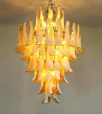 Stunning Murano Caramel Glass Petals Chandelier product image