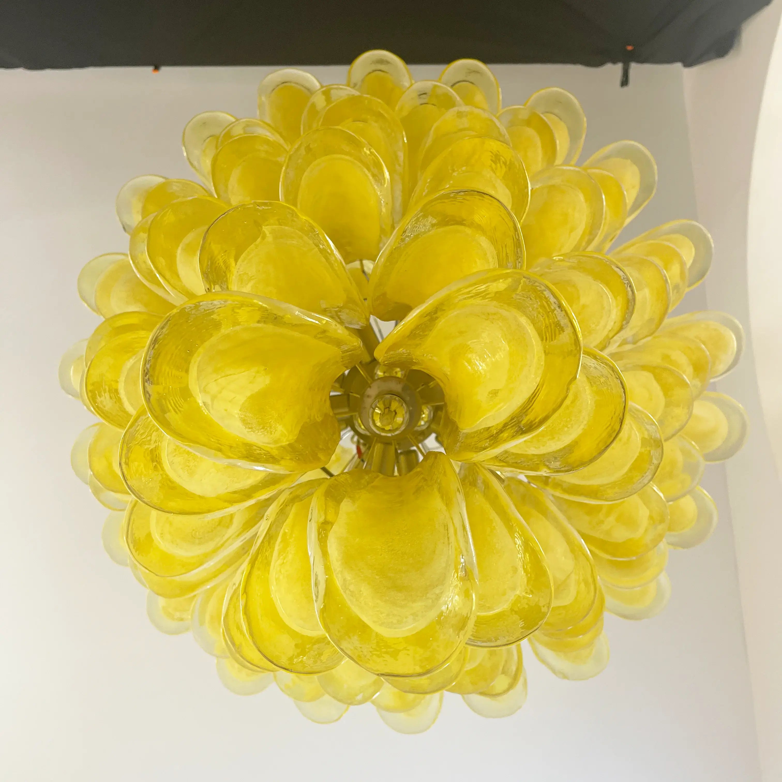 Stunning Murano Caramel Glass Petals Chandelier product image