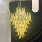 Stunning Murano Caramel Glass Petals Chandelier product image