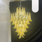 Stunning Murano Caramel Glass Petals Chandelier product image