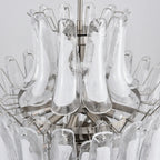 Stunning Murano White Glass Petals Chandelier product image
