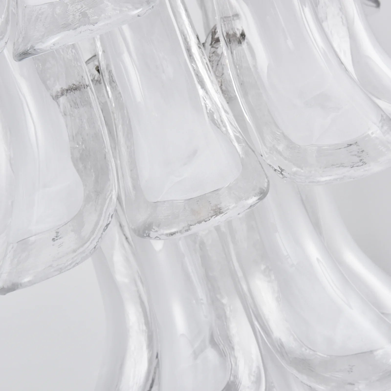 Stunning Murano White Glass Petals Chandelier product image