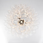 Stunning Murano White Glass Petals Chandelier product image