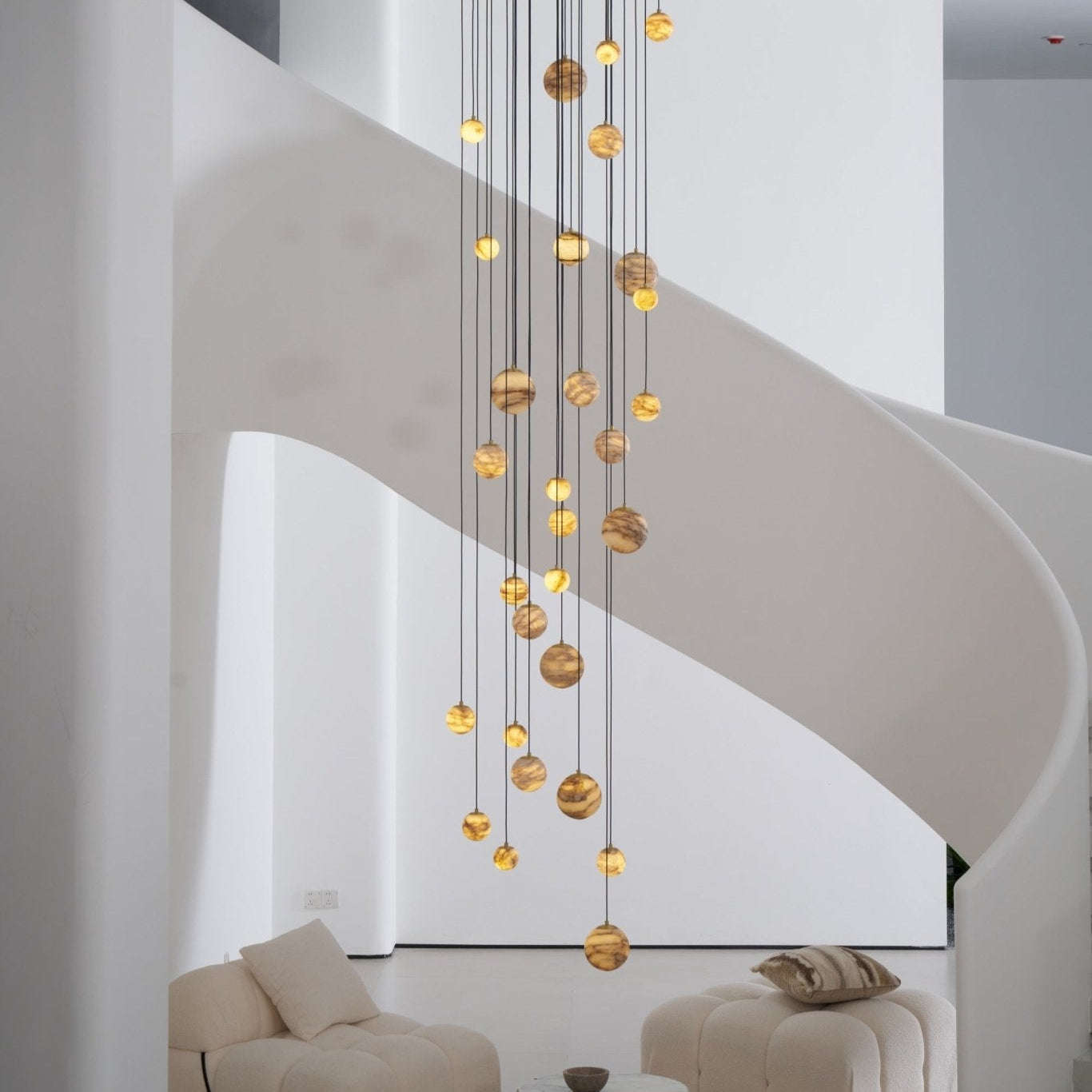 Sultana Alabaster Cluster Chandelier