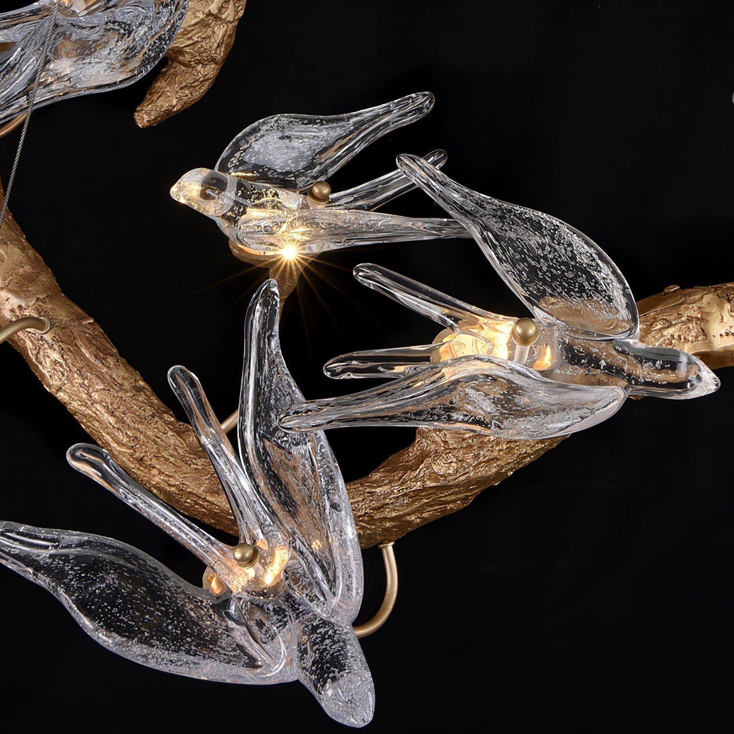 Glass Swallow Branch Chandelier product image