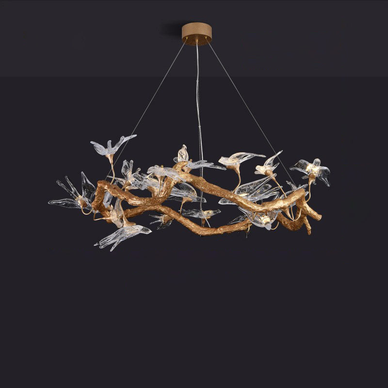 Glass Swallow Branch Chandelier product image