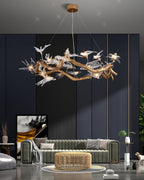 Glass Swallow Branch Chandelier product image