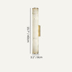 Sylvia Alabaster Wall Sconce by Bling Lighting Studio