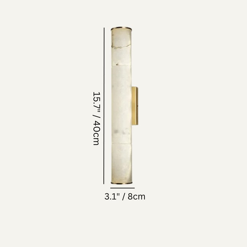 Sylvia Alabaster Wall Sconce by Bling Lighting Studio