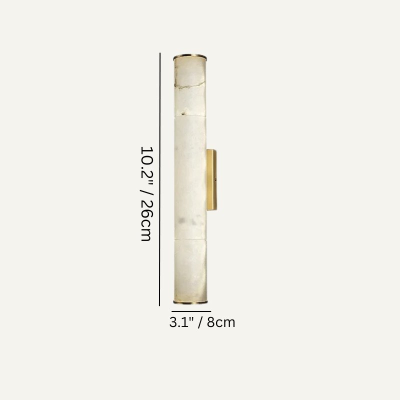 Sylvia Alabaster Wall Sconce by Bling Lighting Studio