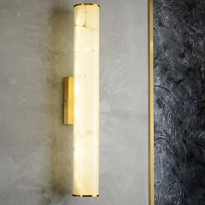 Sylvia Alabaster Wall Sconce by Bling Lighting Studio