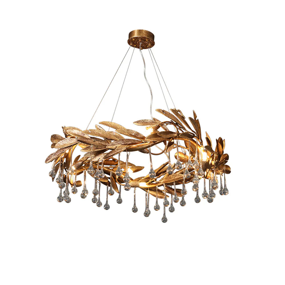 Teardrop Crystal Blade Branch Chandelier product image