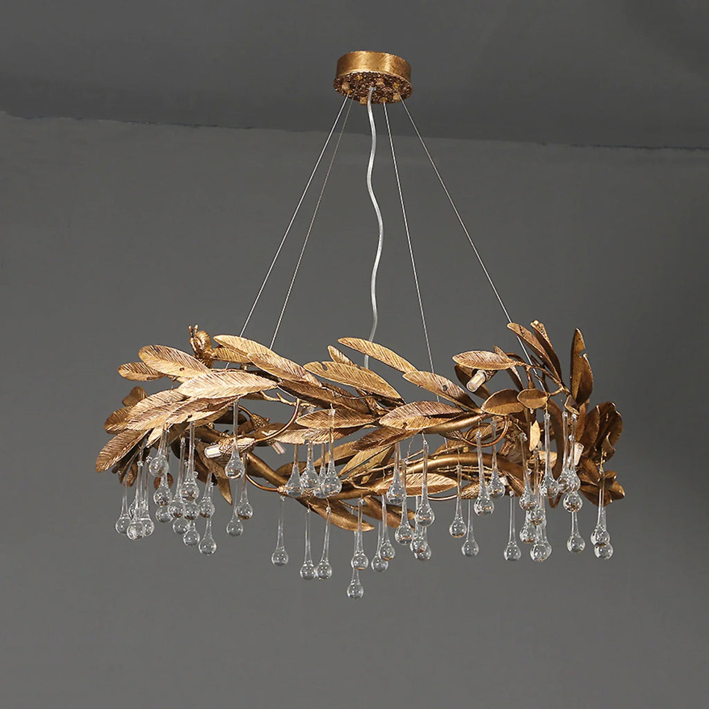 Teardrop Crystal Blade Branch Chandelier product image