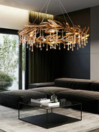 Teardrop Crystal Blade Branch Chandelier product image