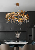 Teardrop Crystal Blade Branch Chandelier product image