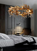 Teardrop Crystal Blade Branch Chandelier product image