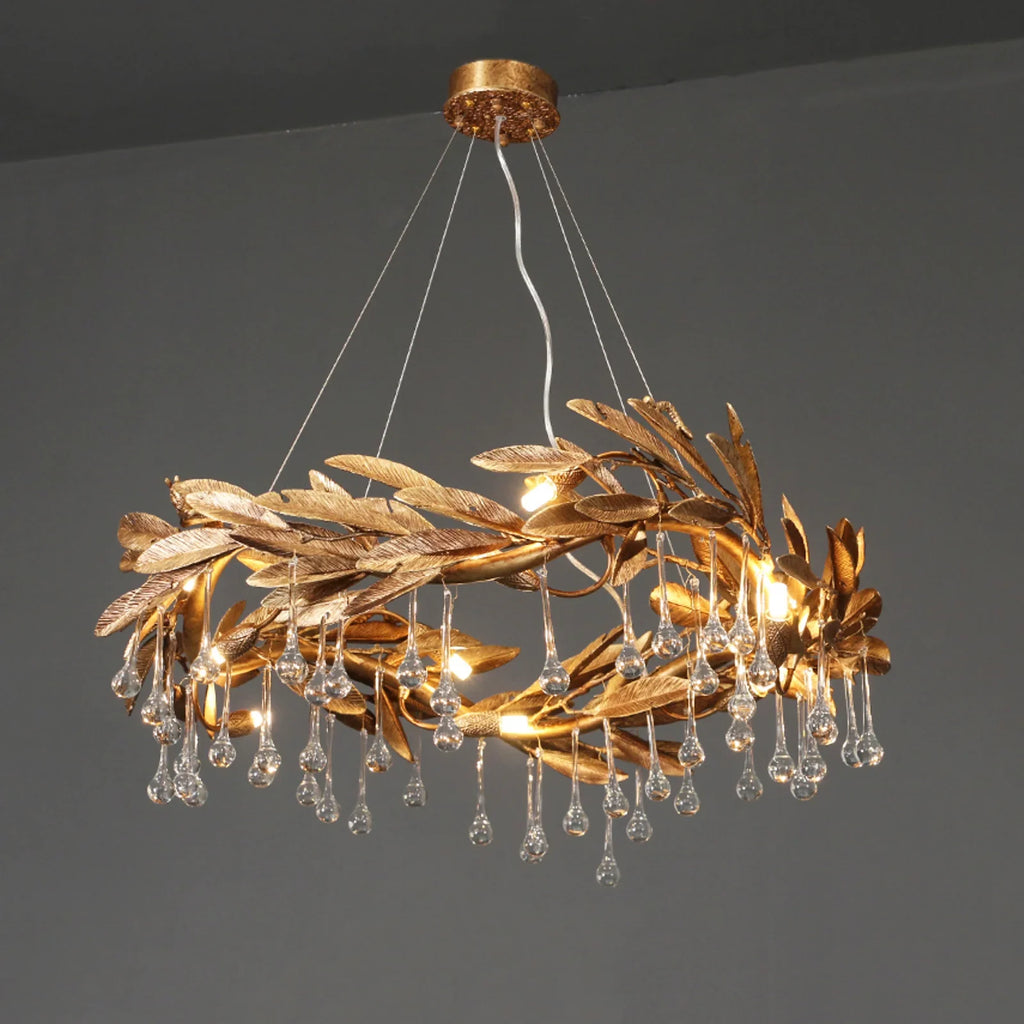 Teardrop Crystal Blade Branch Chandelier product image