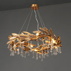 Teardrop Crystal Blade Branch Chandelier product image