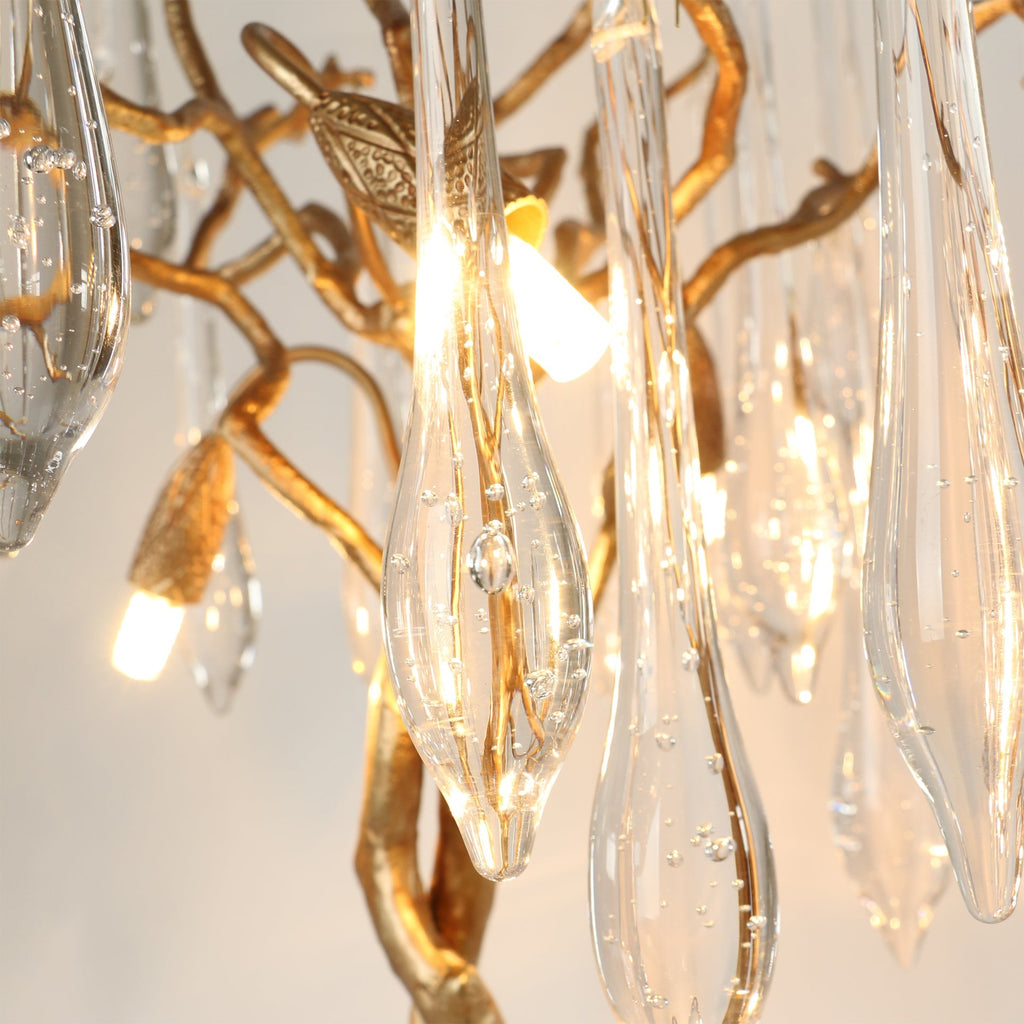 Teardrop Branch Table Lamp by Bling Lighting Studio