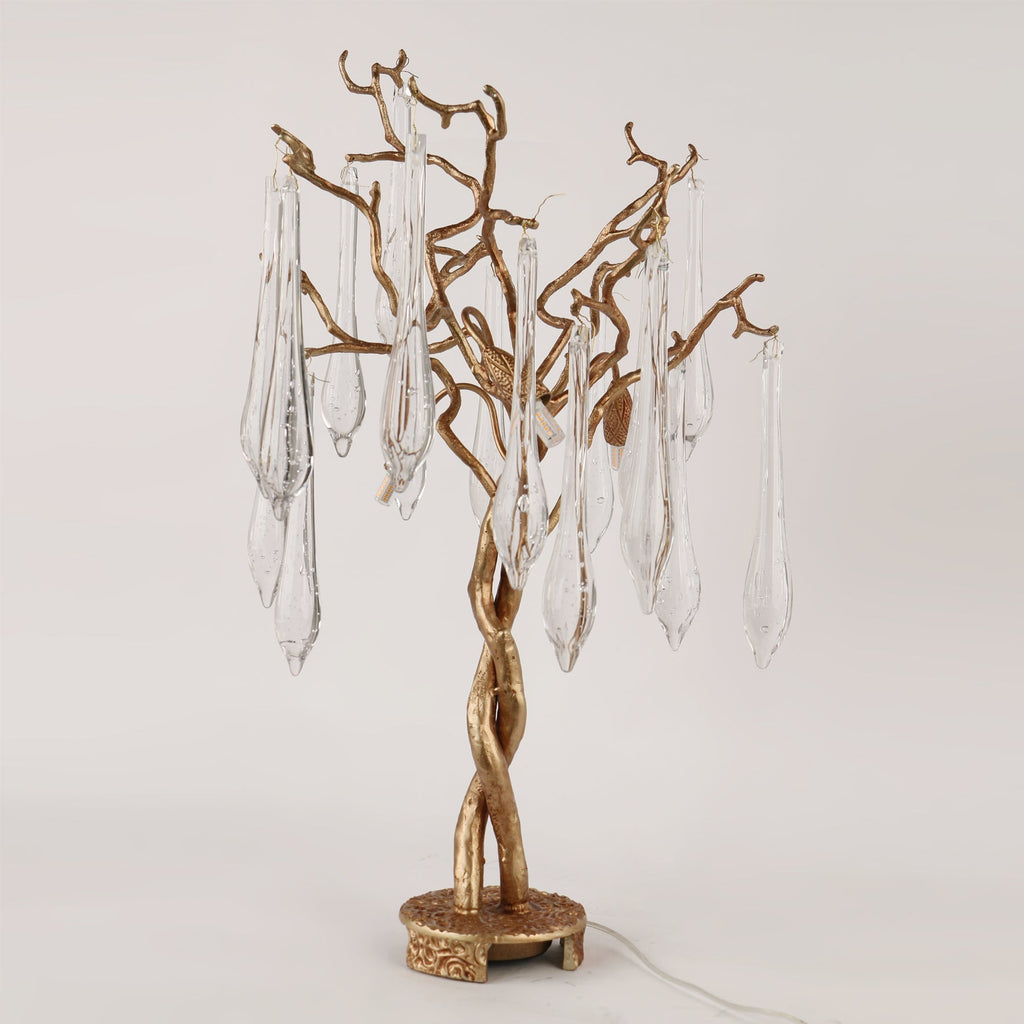 Teardrop Branch Table Lamp by Bling Lighting Studio