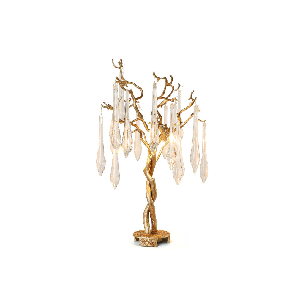 Teardrop Branch Table Lamp by Bling Lighting Studio