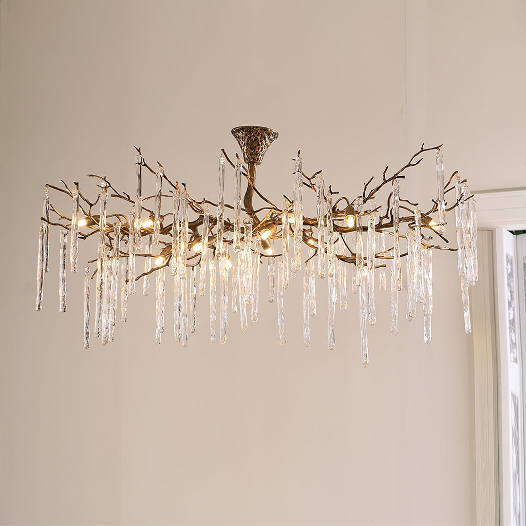 Glamour Dripstone Branch Chandelier by Bling Lighting Studio