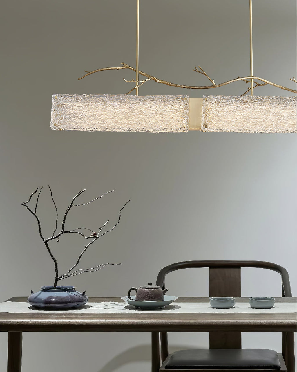 Thalassa Glass Branch Chandelier by Bling Lighting Studio