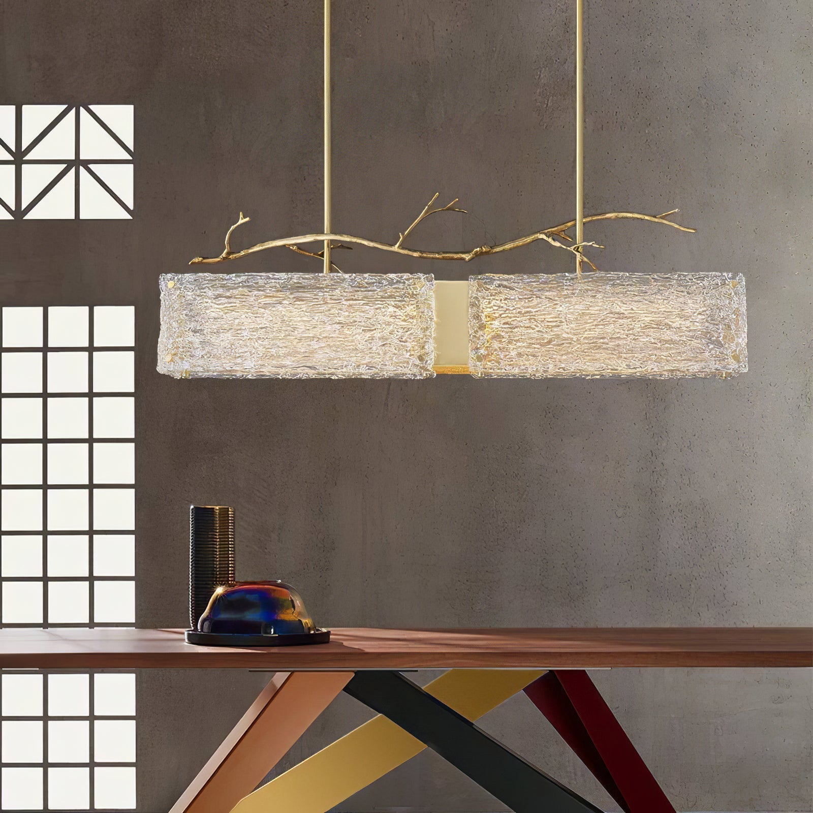 Thalassa Glass Branch Chandelier by Bling Lighting Studio