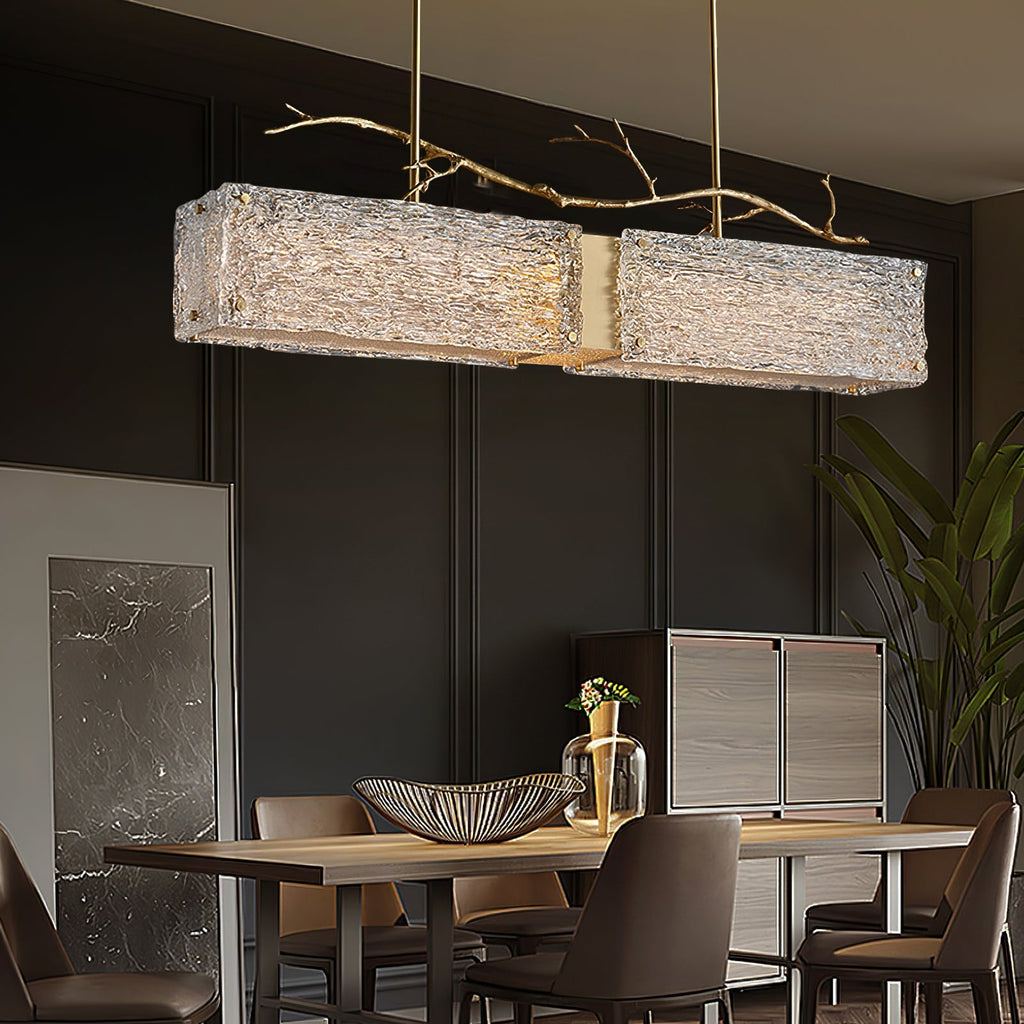 Thalassa Glass Branch Chandelier by Bling Lighting Studio