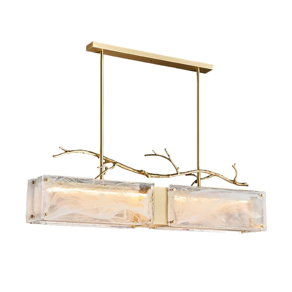 Thalassa Glass Branch Chandelier by Bling Lighting Studio