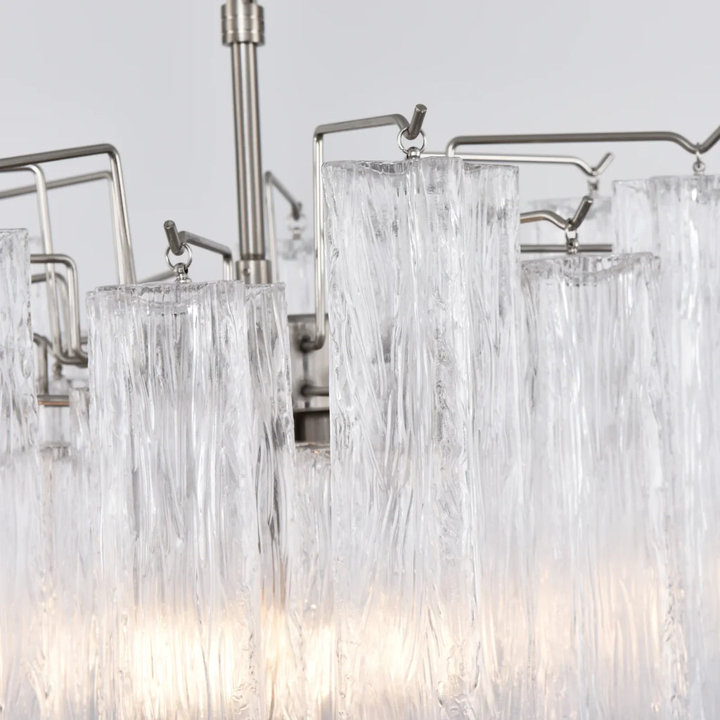Transparent Murano Glass Tube Chandelier product image