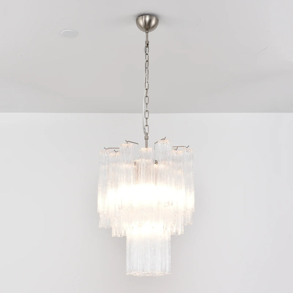Transparent Murano Glass Tube Chandelier product image