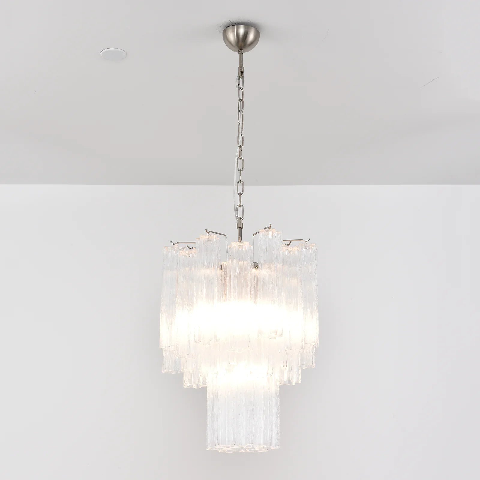 Transparent Murano Glass Tube Chandelier product image