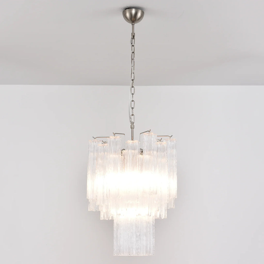 Transparent Murano Glass Tube Chandelier product image