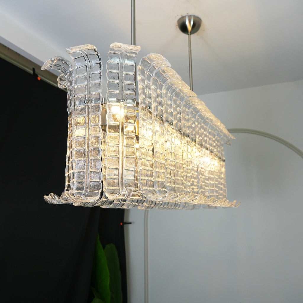 Transparent Murano Leaf Shaped Chandelier product image