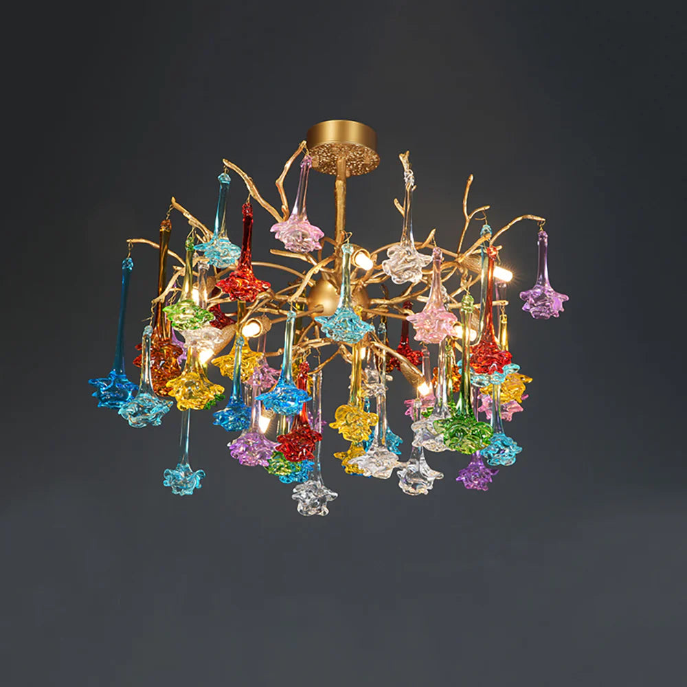 Tree Branch Glass Colorful Chandelier product image