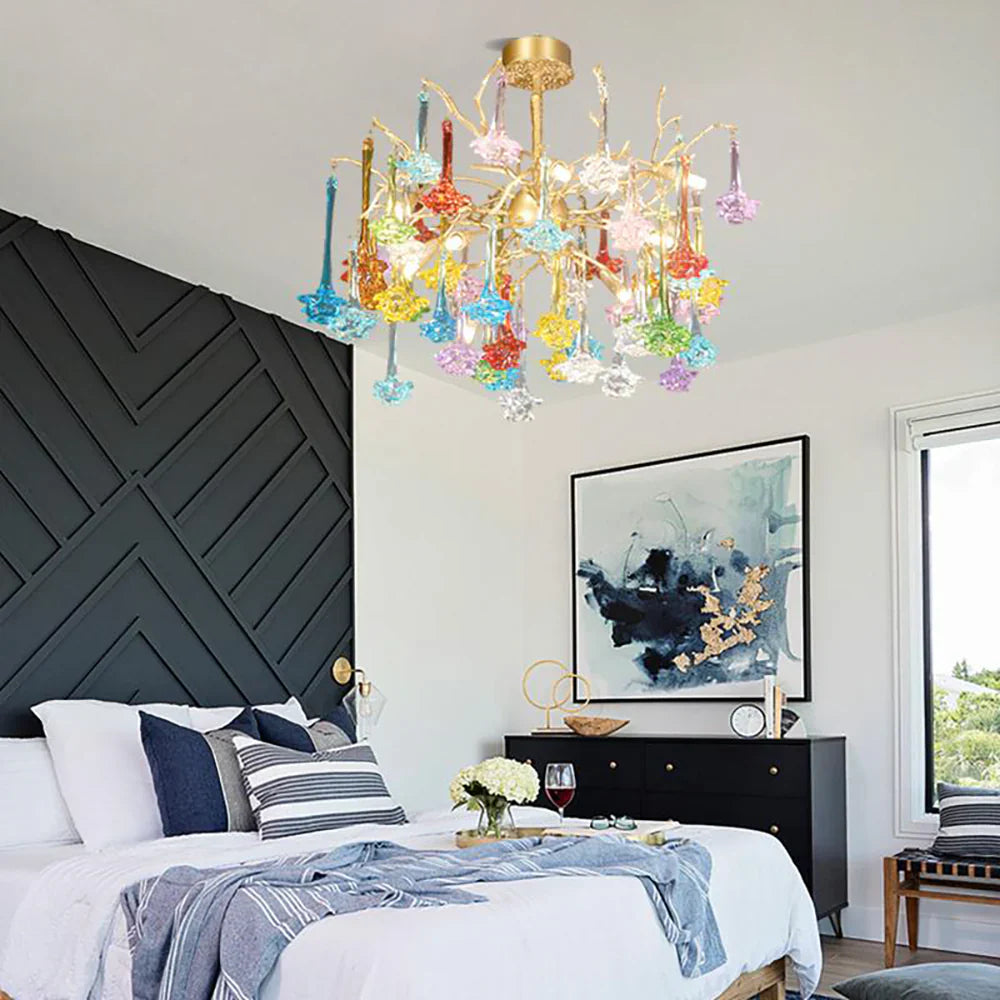 Tree Branch Glass Colorful Chandelier product image