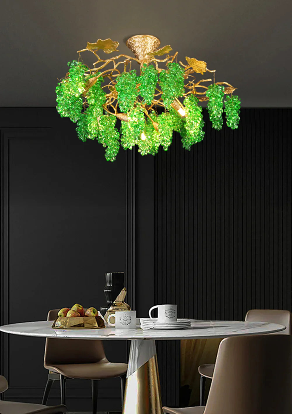 Tree Branch Glass Grape Chandelier additional product view