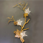 Mable Leaf Branch Wall Sconce by Bling Lighting Studio