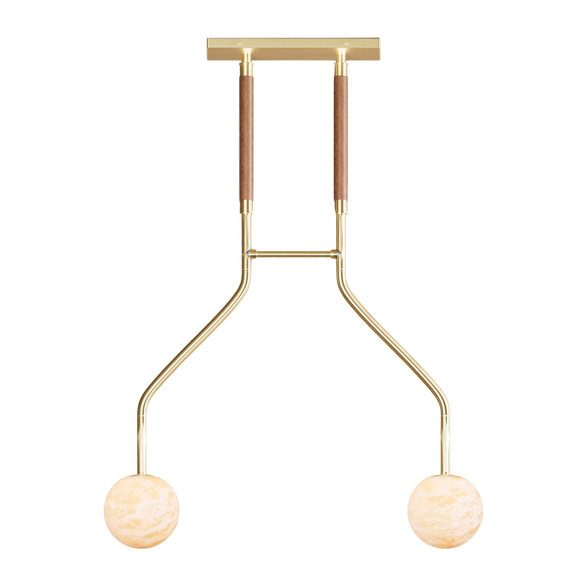 Peaks Alabaster Vanity Pendant by Bling Lighting Studio