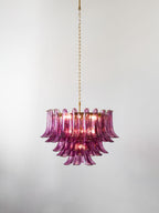 Amethyst Bloom Chandelier Glass lighting by Bling Lighting Studio