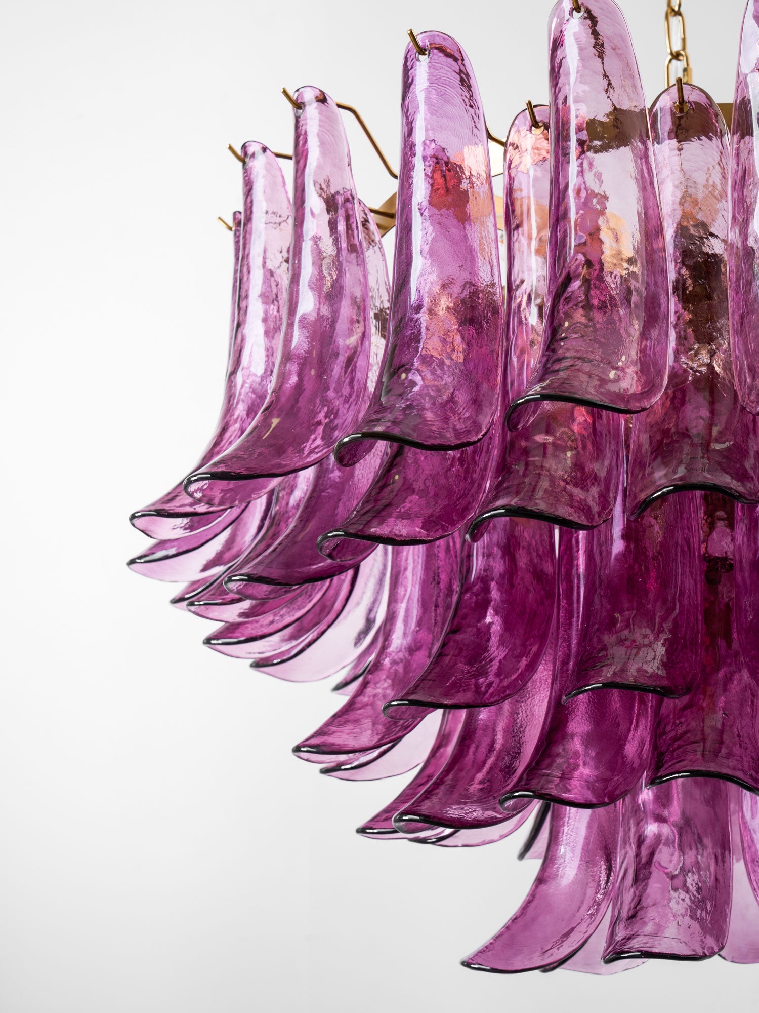 Amethyst Bloom Chandelier Glass lighting by Bling Lighting Studio