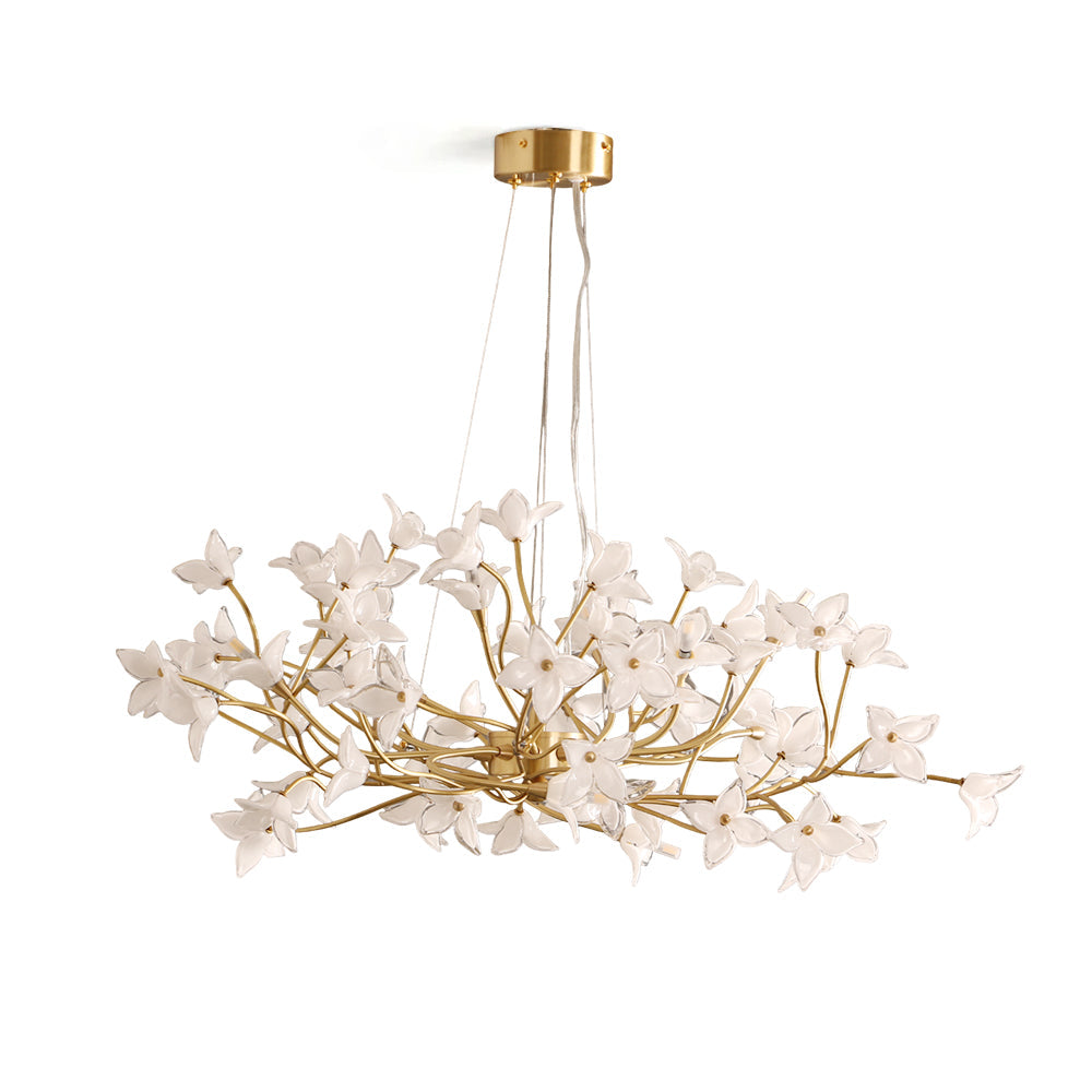 Veitchii Flower Branch Chandelier by Bling Lighting Studio