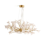 Veitchii Flower Branch Chandelier by Bling Lighting Studio