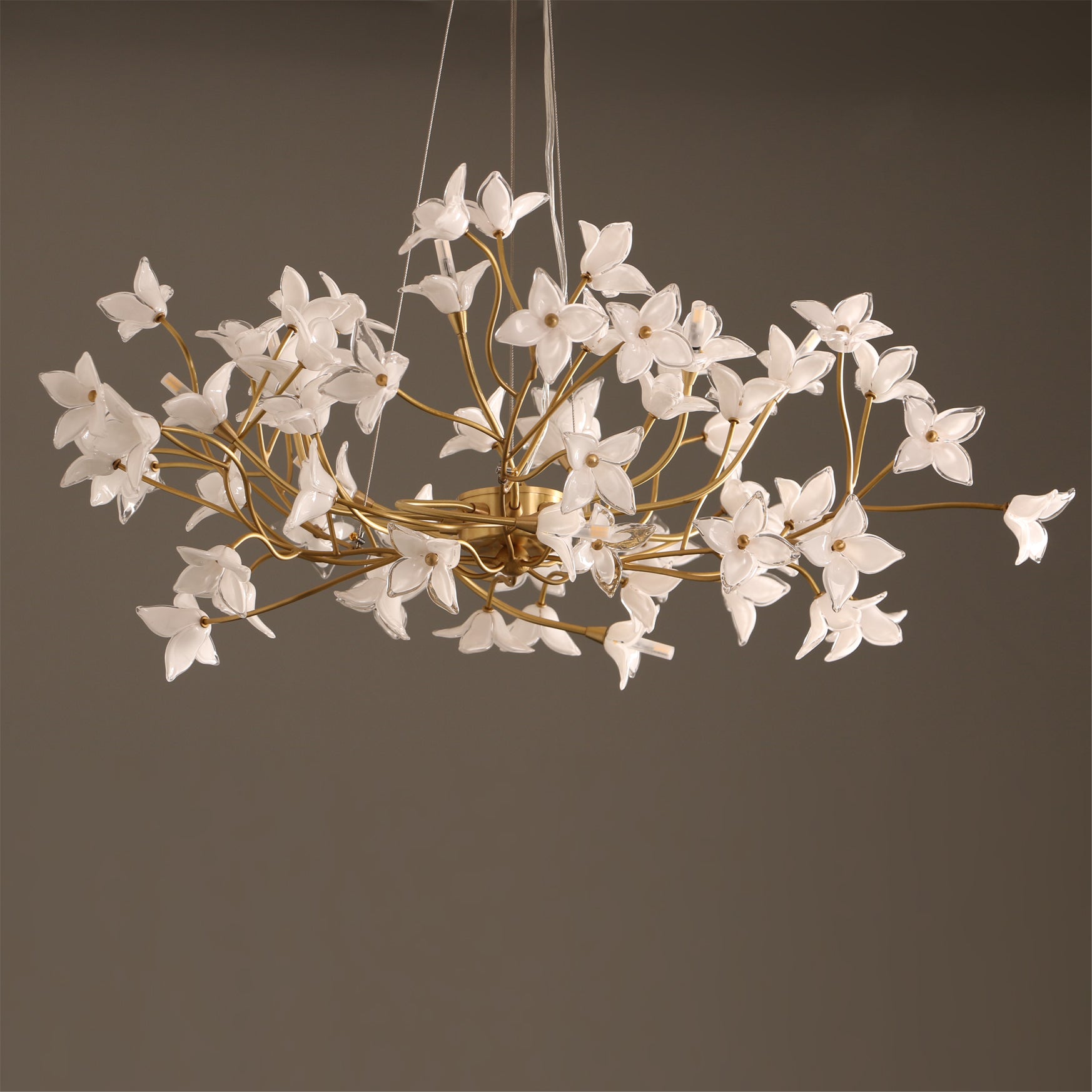 Veitchii Flower Branch Chandelier by Bling Lighting Studio