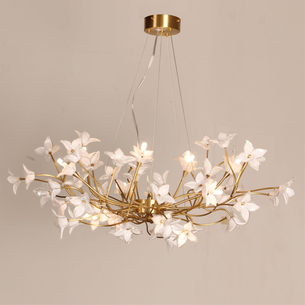 Veitchii Flower Branch Chandelier by Bling Lighting Studio
