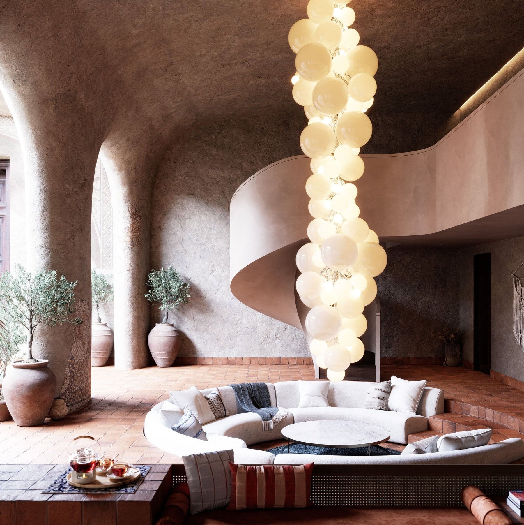 Velymo Grapetta Chandelier Glass lighting by Bling Lighting Studio